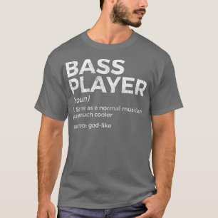Bass Player-definitionsstöd för musiker Ragla T Shirt