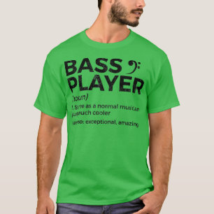 Bass Player-definitionsstöd för musiker Ragla T Shirt