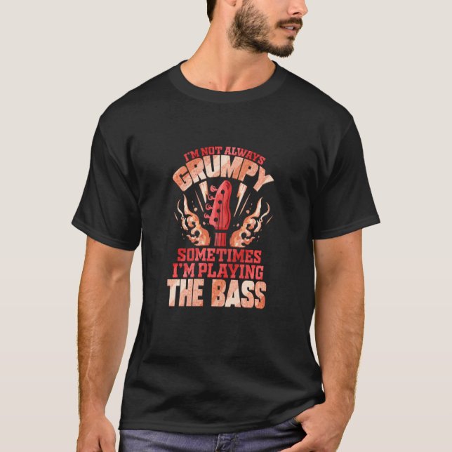 Bass Player Funny Bassistance Guitarist Bass Guita T Shirt (Framsida)