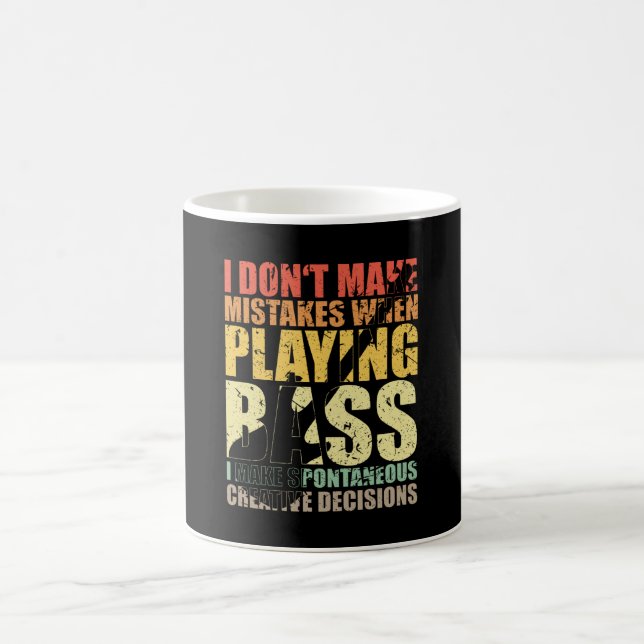 Bass Player Gift I TAR INTE MISTAKES NÄR Kaffemugg (Center)