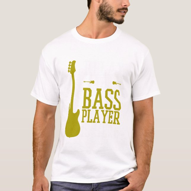 Bass Player Guitar Guitarist Sten Metall Music Sch T Shirt (Framsida)