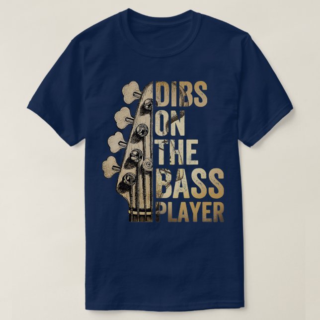 Bass Player Guitar Musician T Shirt (Design framsida)