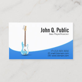 Bass Player Guitarist Musician Visitkort