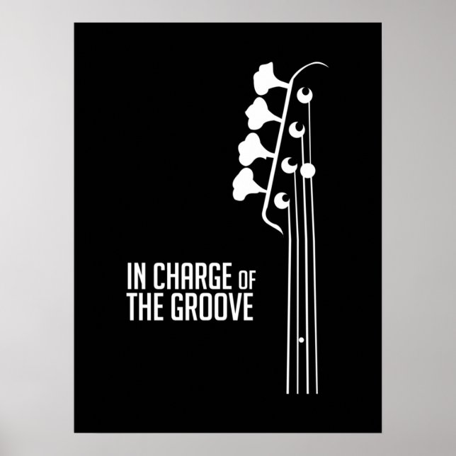 Bass Player In Charge of the Groove Poster (Framsidan)
