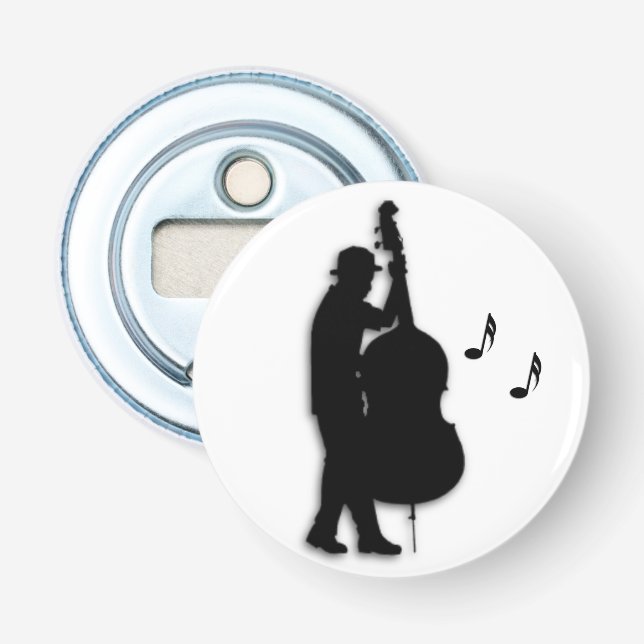 Bass Player Musician Flasköppnare (Framsidan)