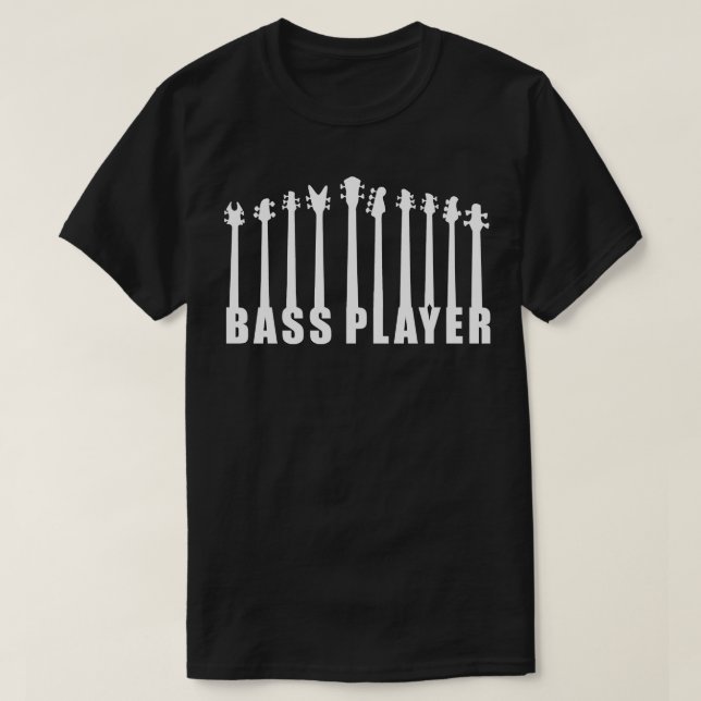BASS PLAYER nacke-bascitattecken T Shirt (Design framsida)