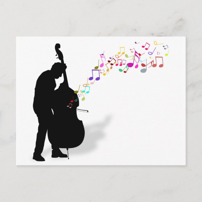 Bass Player Vykort (Framsida)