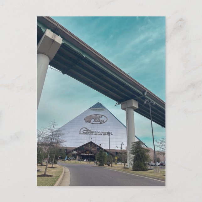 Bass Pro Shops Pyramid Memphis Vykort (Framsida)