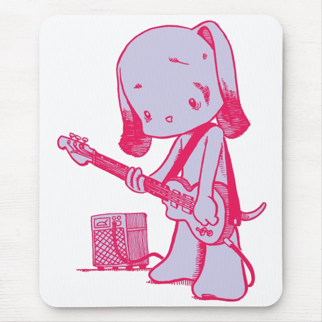 Bass Puppy Mousepad Musmatta (Framsidan)