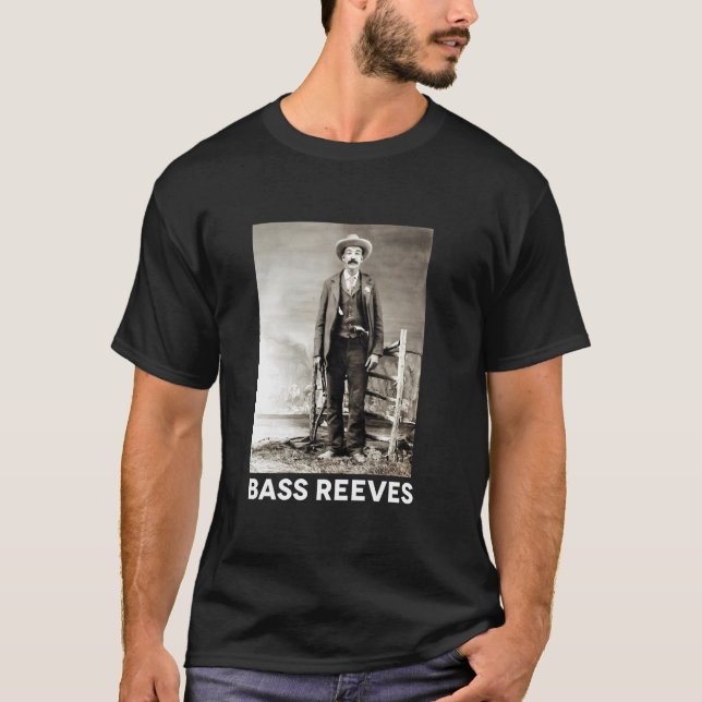 Bass Reeves Långärmad T Shirt (Framsida)