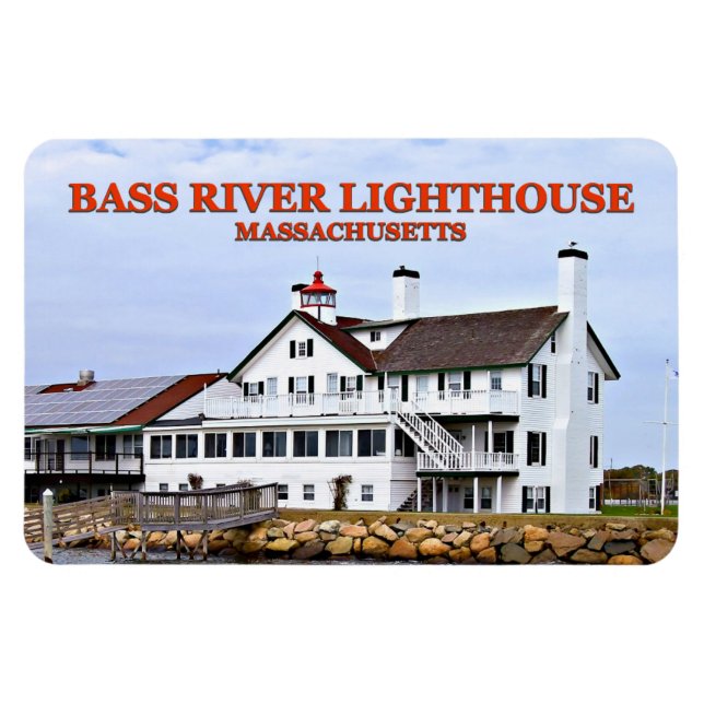 Bass River Lighthouse, Massachusetts Flexi Magnet (Horisontell)
