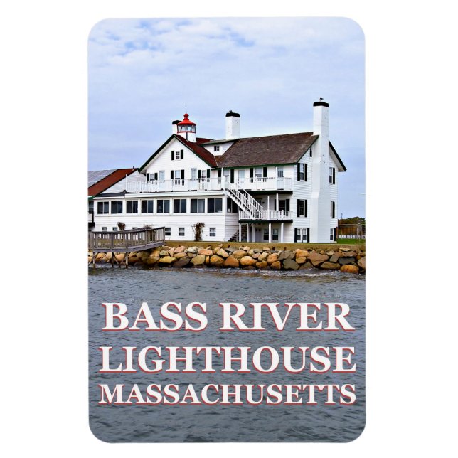 Bass River Lighthouse, Massachusetts Flexi Magnet (Vertikal)