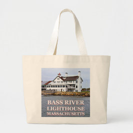 Bass River Lighthouse Massachusetts Jumbo Tote Bag Tygkasse
