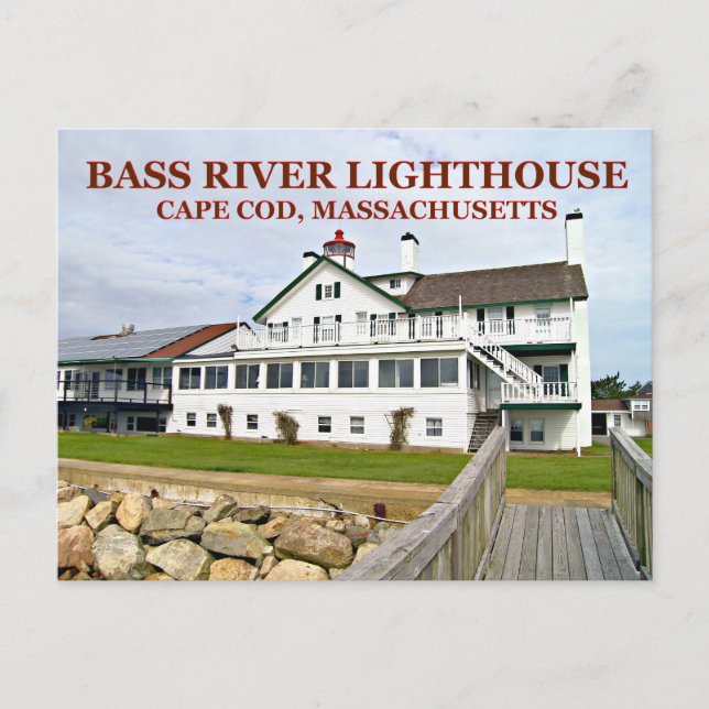 Bass River Lighthouse, Massachusetts Postcard Vykort (Framsida)