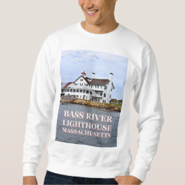 Bass River Lighthouse, Massachusetts Tröja Lång Ärmad Tröja