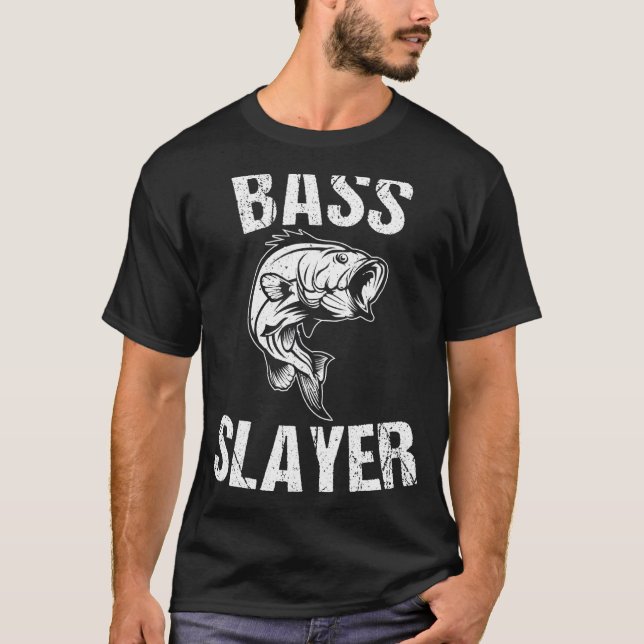 Bass Sayer Freshwater Fish T Shirt (Framsida)