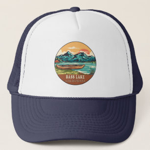 Bass Sjö California Boating FishEmblem Keps