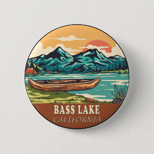 Bass Sjö California Boating FishEmblem Knapp