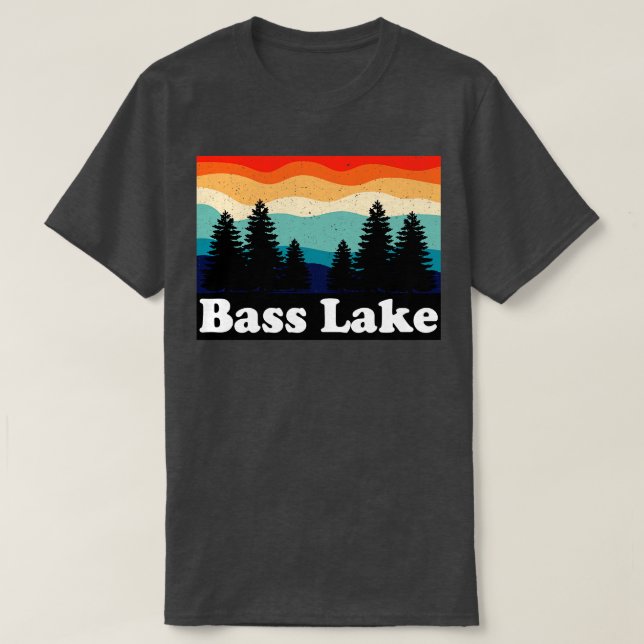 Bass Sjö California Retro T Shirt (Design framsida)