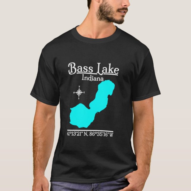 Bass Sjö Indiana Långärmad T Shirt (Framsida)