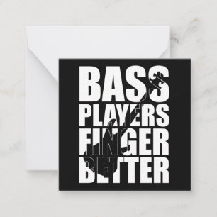 Bass-spelare finger bättre anteckningskort