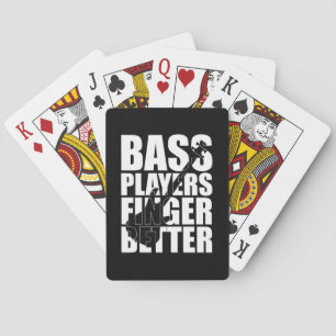 Bass-spelare finger bättre casinokort