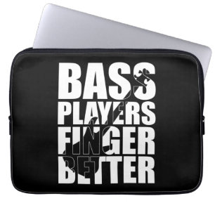 Bass-spelare finger bättre laptop fodral