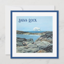Bass Sten, North Berwick, bonnie Scotland bra art Julkort