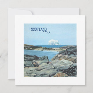 Bass Sten, North Berwick, Skottland av Pola.B.Alex Julkort