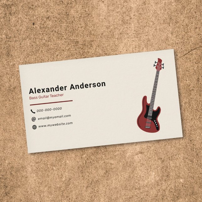 Bass Teacher Visitkort (Bass Teacher Business Card)