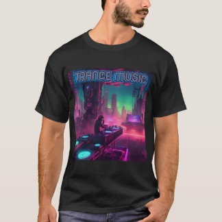 Bass Techno Trance Raves DJ Graphic - Futur Vibes T Shirt