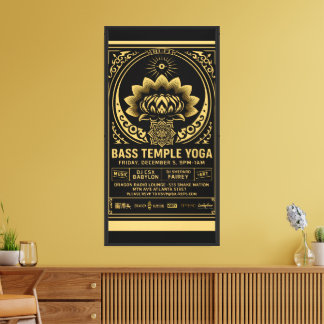 Bass Temple Yoga-händelse Poster Canvastryck