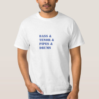 Bass, Tenor, Rör, Drums T Shirt