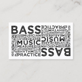 Bass Typografi Visitkort
