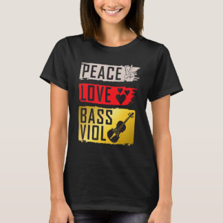 Bass Viol viola Da Gamba Musical Instrument Viol P T Shirt