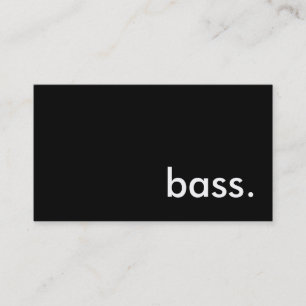 bass. visitkort