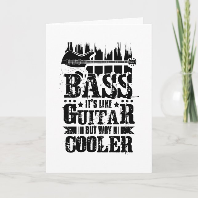 Bassa som Guitar Kort (Framsida)
