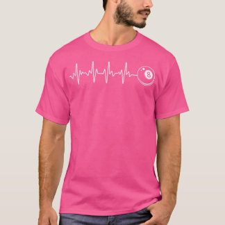 Bassäng Art för miljardspelare Älskare 8 Bassäng T Shirt