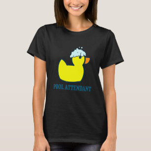 Bassäng Attendant I Rubber Anka Swimming Bassäng G T Shirt