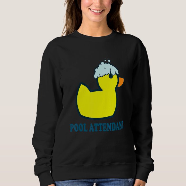 Bassäng Attendant I Rubber Anka Swimming Bassäng G T Shirt (Framsida)