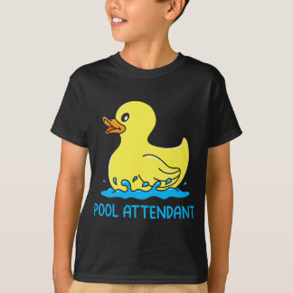 Bassäng Attendant - Lifeguard simmande gummi anka T Shirt