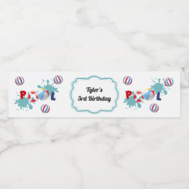 Bassäng Beach Boll Party Vattenflaska-etikett Vattenflaskor Etikett