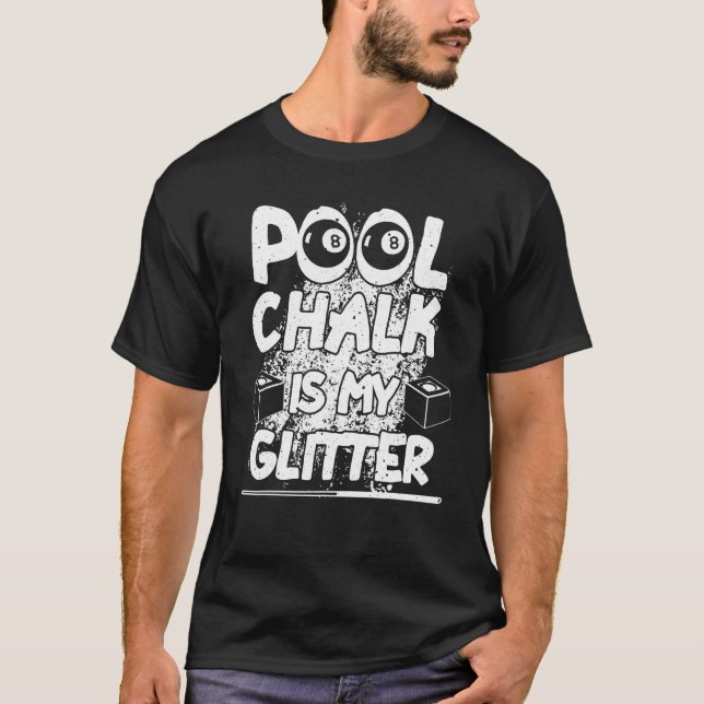 Bassäng Billiard Bassäng Sports Bord Game Player M T Shirt (Framsida)