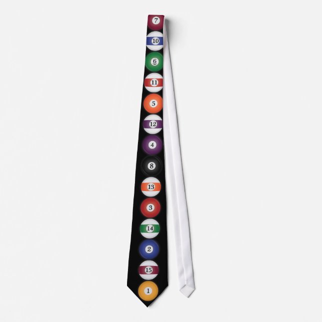 Bassäng/Billiard Bollar: Fakturarder: Necktie/Tie Slips (Framsida)