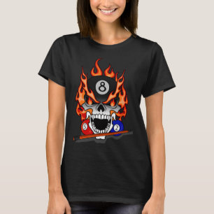 Bassäng Billiard Gift Snooker Cue Sport Manar Wome T Shirt