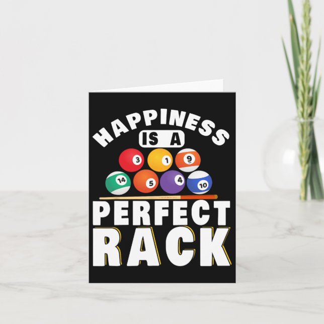 Bassäng Billiard Happiard är en Perfekt Rack Billi Kort (Framsida)