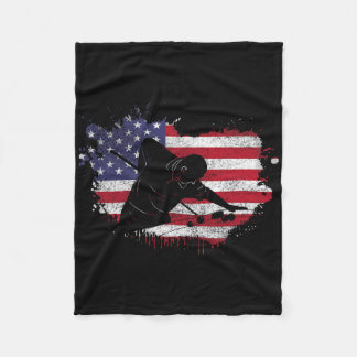 Bassäng Billiard Shirt - American Flagga Billiard Fleecefilt