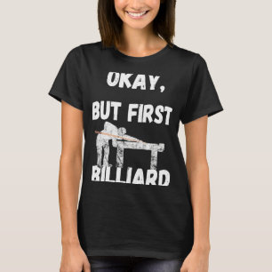Bassäng Billiard Snooker Billiard Games 8 Boll Bil T Shirt