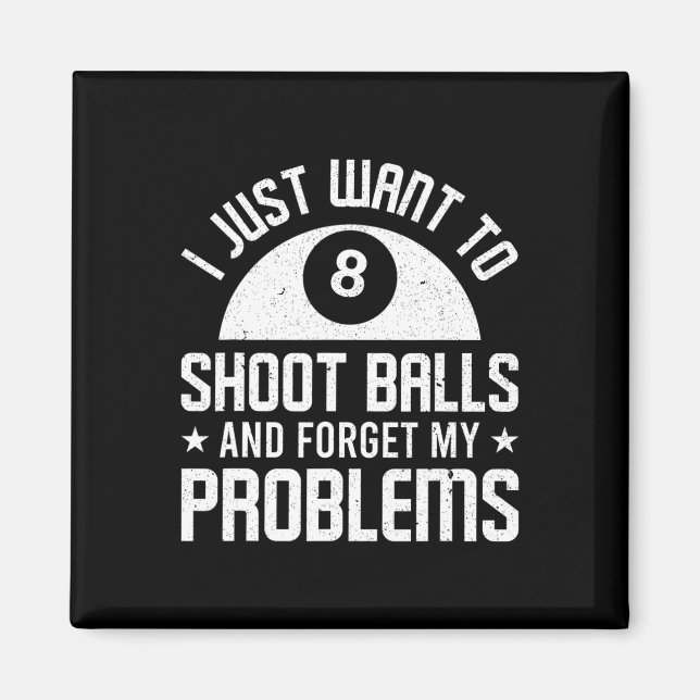 Bassäng Billiard-utfall för Bassäng Player Billiar Magnet (Framsidan)