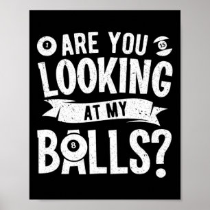 Bassäng Billiard-utfall för Bassäng Player Billiar Poster